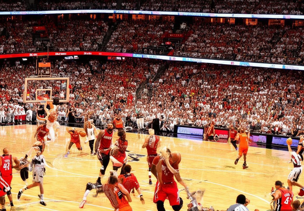 2017NBA迈阿密热火对休斯敦火箭：巅峰对决精彩回顾