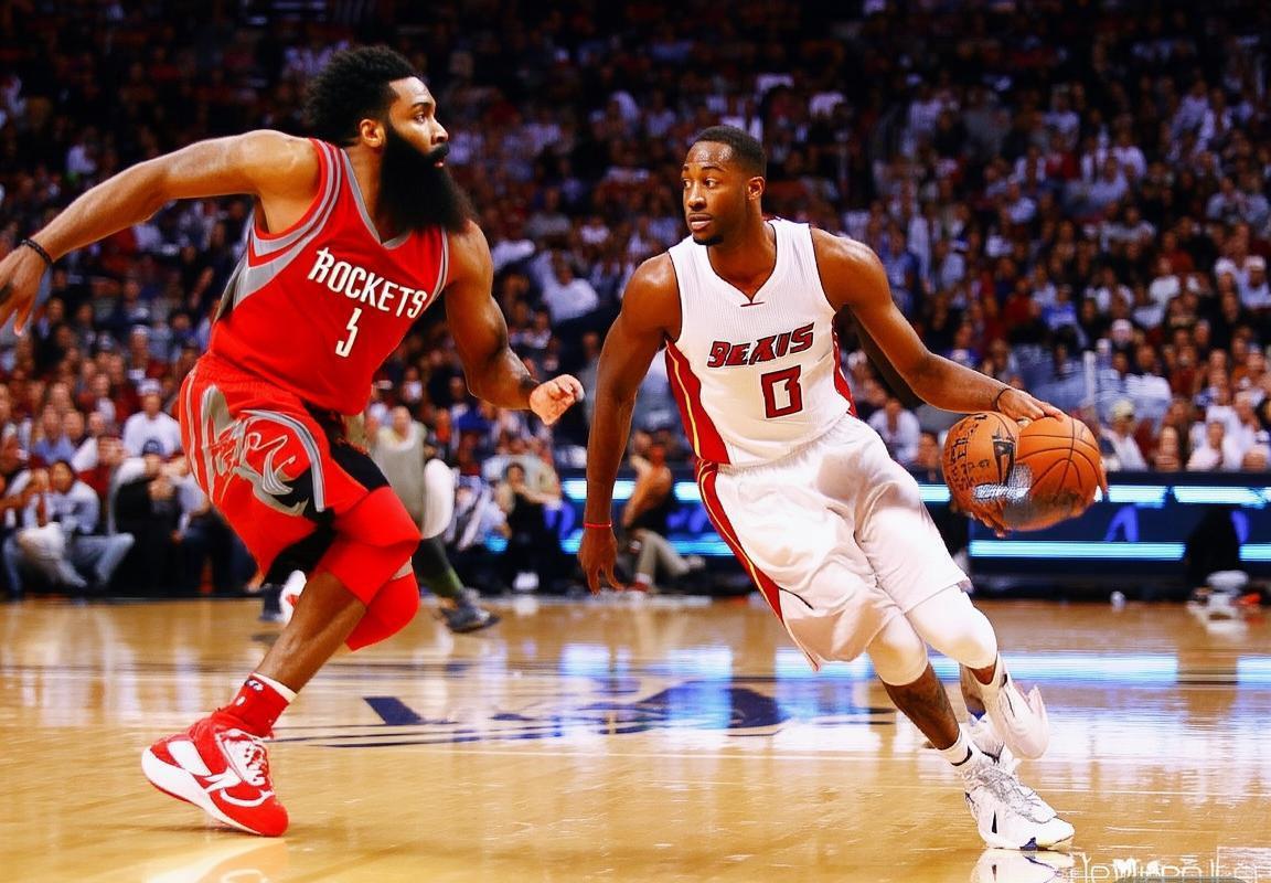 2017NBA迈阿密热火对休斯敦火箭：巅峰对决精彩回顾(图3)